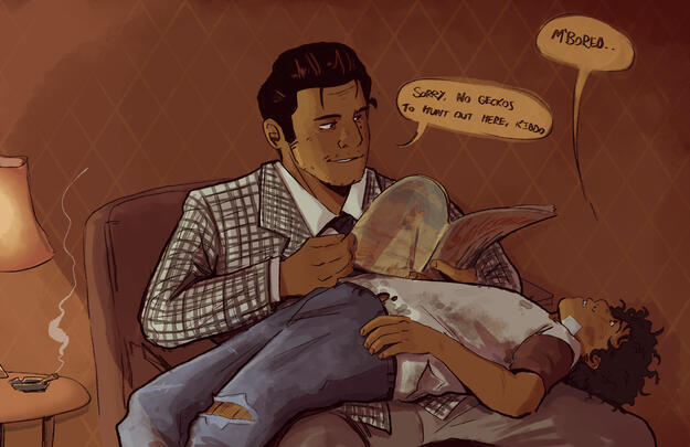 Benny Gecko + Original Character Tumbleweed (Complex Lighting)